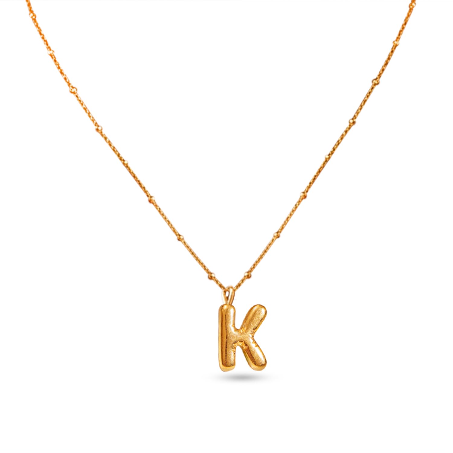 rubans Demi Fine Stainless Steel Alphabet Pendant CZ Gift for Women & Girls-picture-47