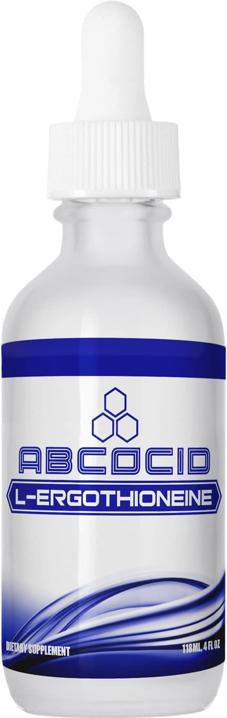 Absonutrix L-Ergothioneine Liquid Supplement 590 mg, 200 Servings, Made in USA, Quick Absorption, Quality Potent Ingredients, Non-GMO, GMP Certified Facility, Cruelty-Free Products