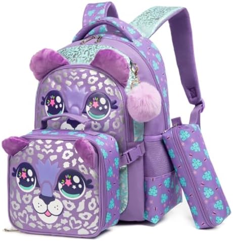Mochila infantil, Kit Escolar 3 Peças, Mochila com Lancheira e Es...