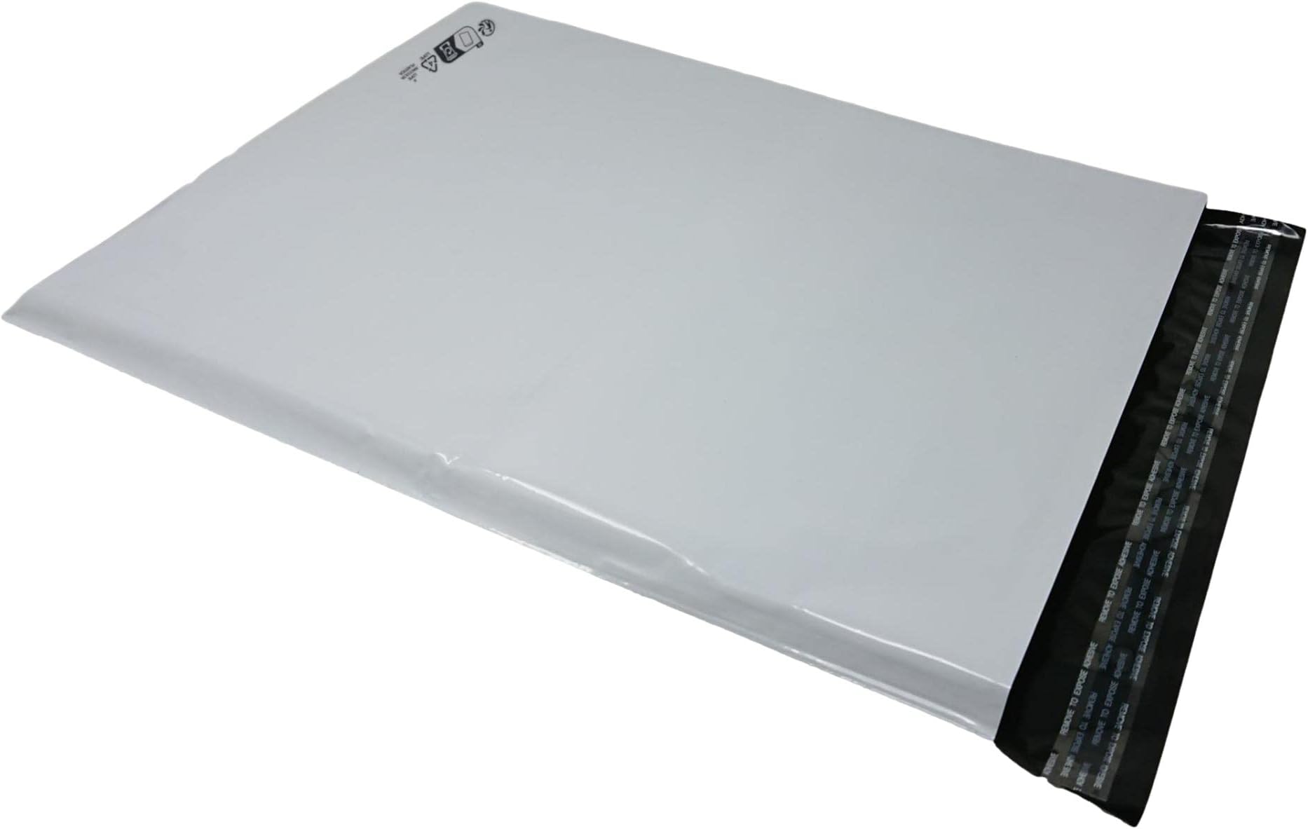 Lot De 1000 Pochettes Plastique Expédition Opaques 52x60 Cm - 70 Microns, Légères, Inviolables, Imperméables