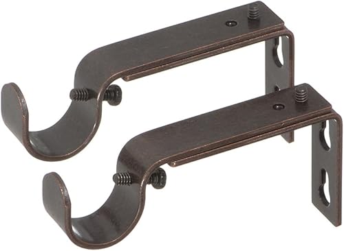 Ivilon - Soportes ajustables para cortinero - (juego de 2 unidades)