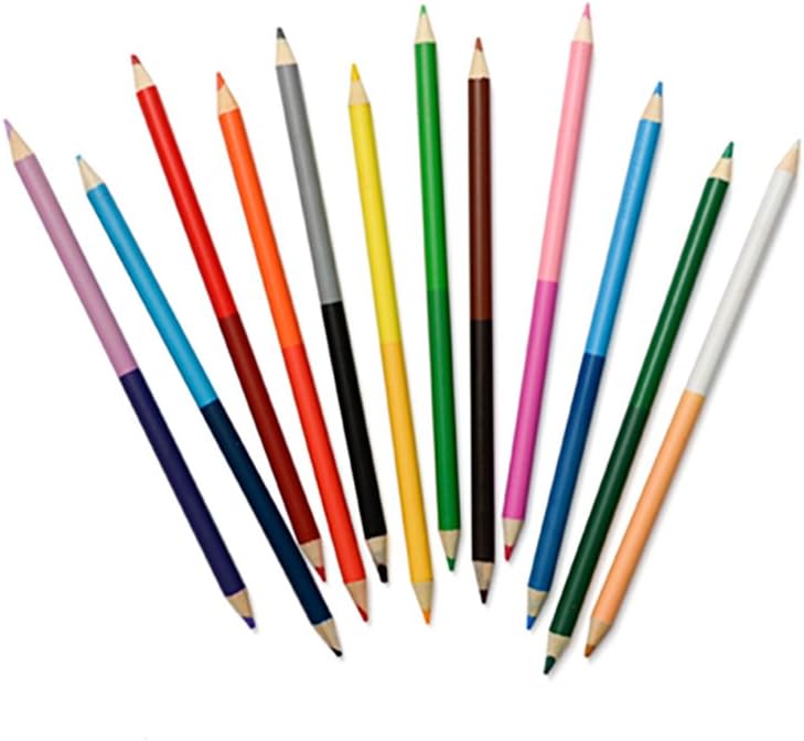 Double Sided 50/50 Colored Pencils - 12 Count