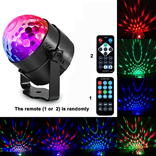 Led Sound Activated Party Lights With Remote Control Dj Lighting Disco Ball Strobe Club Lamp 7 Modes Stage Par Light Magic Mini Led Stage Lights For Christmas Home Room Dance Partiee Parties Birthday #TOP1
