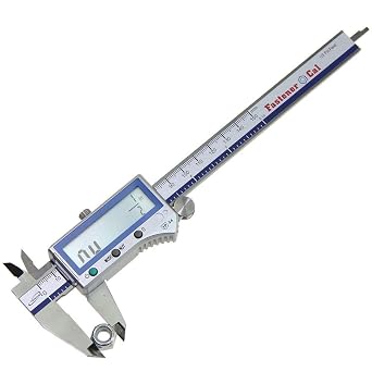 iGAGING Fastener Cal Digital Caliper 0-6/150 mm - IP54 Electronic Caliper - Quick & Accurate Inch/Metric/Inch Fractional/Fastener Size Reading - Includes Case, Manual, Battery