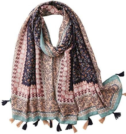 FAIRYGATE Scarves Fashion Ladies Print Long Scarves Floral Neck Scarf Shawl Wrap a Gift Ideas for Women Lady
