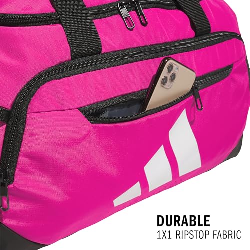 Image of adidas Defender 5 Duffel Bag for Sports, Gym and Travel, Team Shock Pink 2, OSFA | Premium, Sports, Gym, Travel