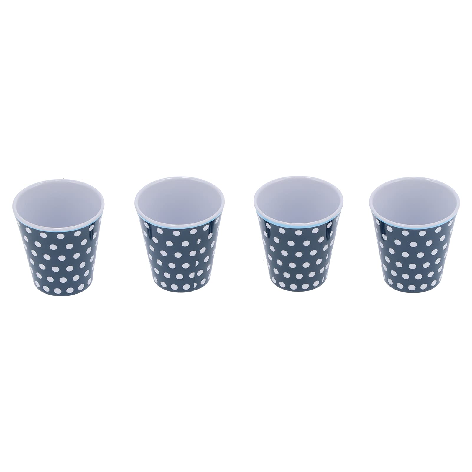 Juego de vajillas de punto azul oscuro de 12 piezas, plato de platos de ensaladera de tazas de material de melamina, elegante para restaurante en casa, vajilla con duración y