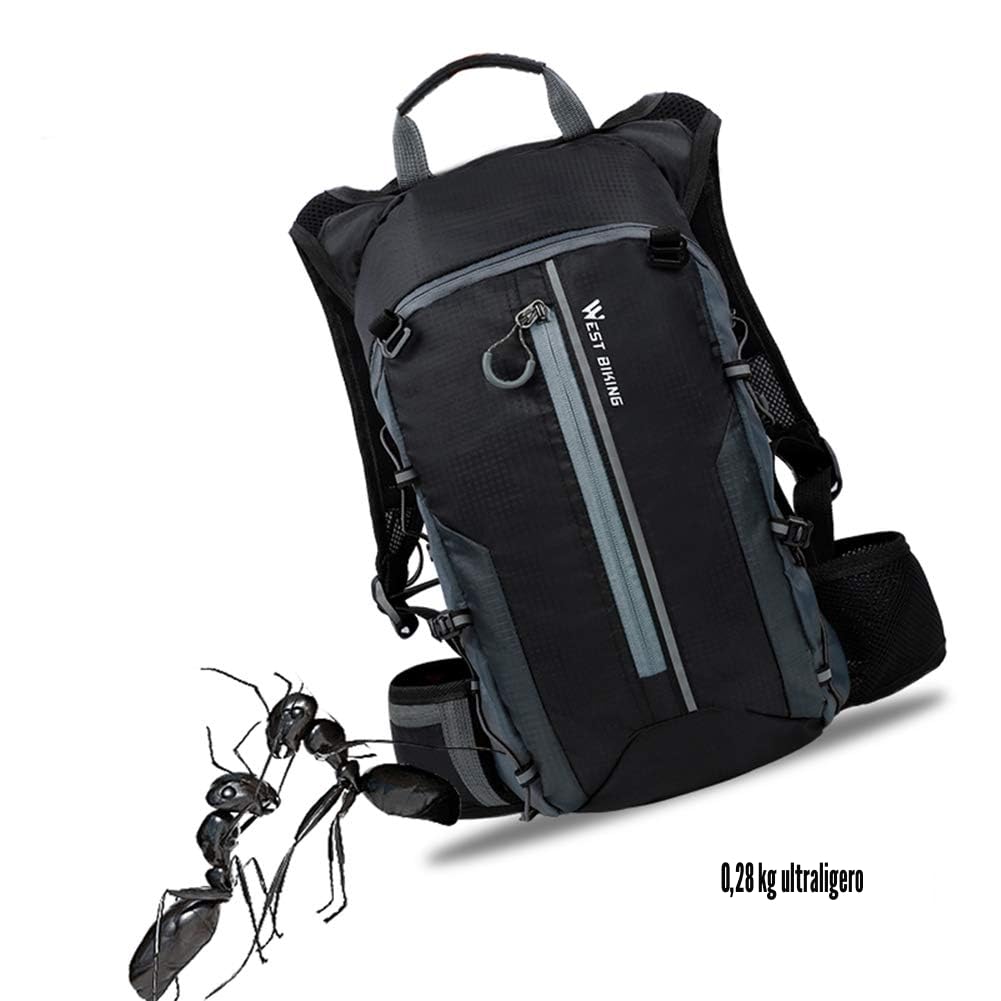 belupai - Mochila impermeable, ideal para ciclismo, escalada y montañismo, transpirable, 10 l, ultraligera, perfecta para hidratación, 191008XA04-3-1030-1538301101, verde