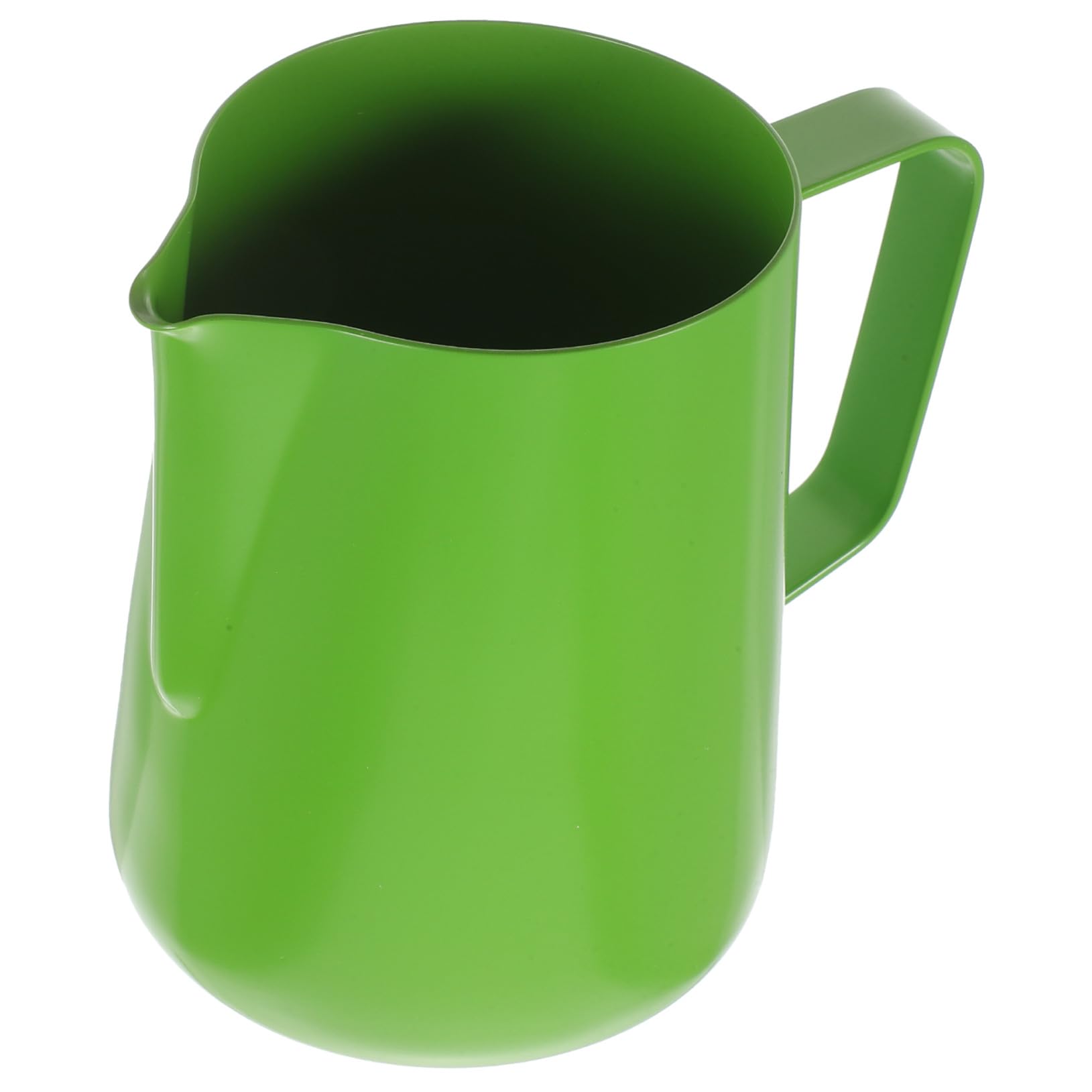 Jarra Espumadora de Leche de Acero Inoxidable con Diseño Antideslizante y Boquilla para Café Espresso Cappuccino y Arte Latte Color Verde Resistente y Fácil de Limpiar