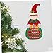 Tofficu Calendar Felt Advent Calendar Interactive Pockets for Daily Surprises Easy to Door Wall Decor Family-friendly Holiday Decoration for All Ages