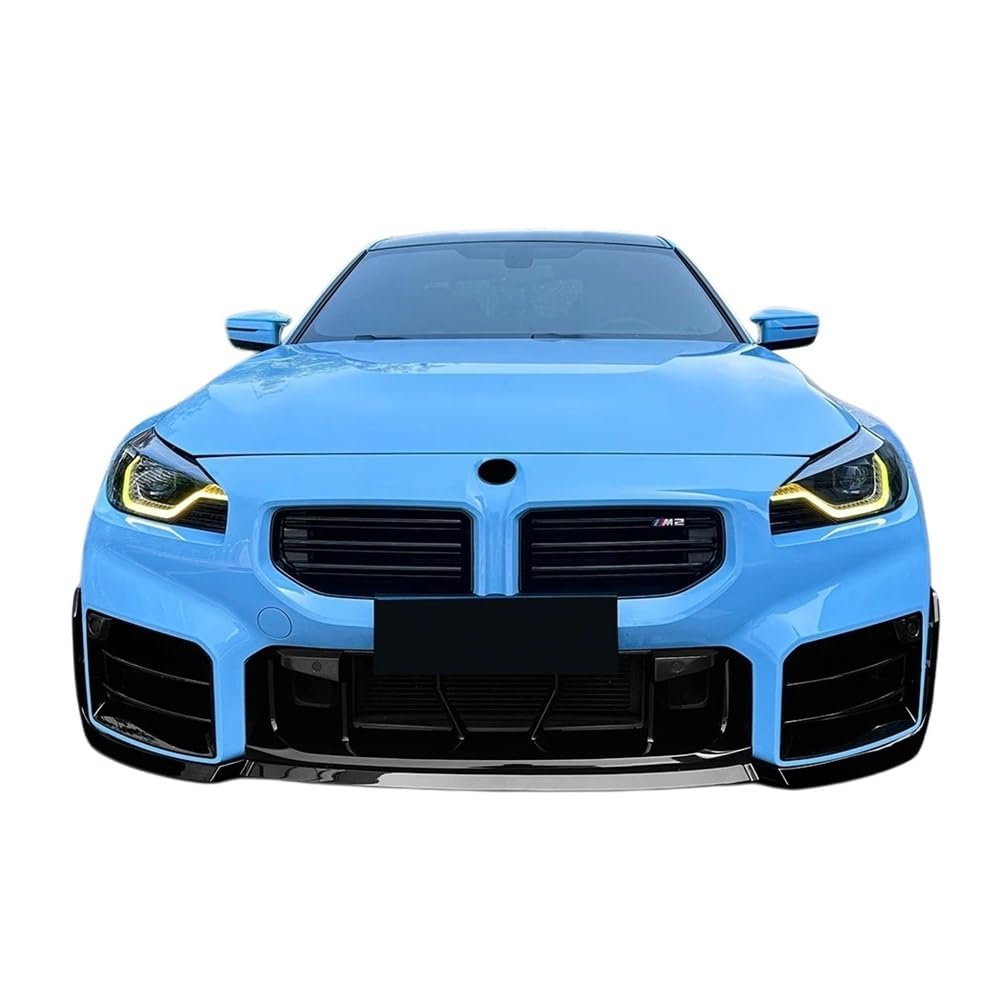 Przedni zderzak wargi kompatybilny z BMW M2 G87 2023-2026 dolna łopata surround dyfuzor spoiler splitter tablica osłonowa MP Style Body kit Tuning(Carbon Look 3pcs)