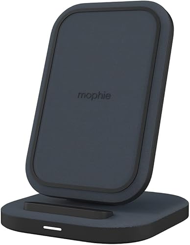 Mophie Soporte de carga inalámbrico universal, carga rápida de 15 vatios para teléfonos con certificación Qi como Samsung Galaxy, Google Pixel,