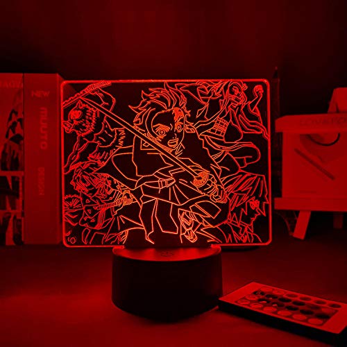 DEMON SLAYER KIMETSU NO YAIBA Anime LED lampada