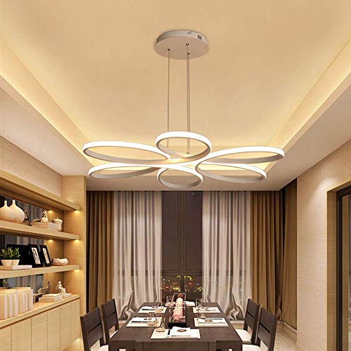Lustre LED à intensité variable en continu avec télécommande pour salon