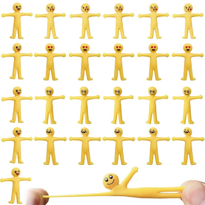 wohn&lebe Sticky Man Dehnbarer 25 Stück Fidget Toy Smiley Mitgebsel...