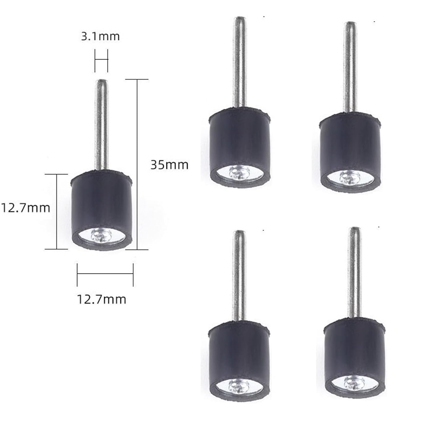 Sanding Drum 200Pcs Sanding Drum Kit with Rod and Rotary Grinding Head 80Grits 1/2inch Sandpaper Tools for Woodworking