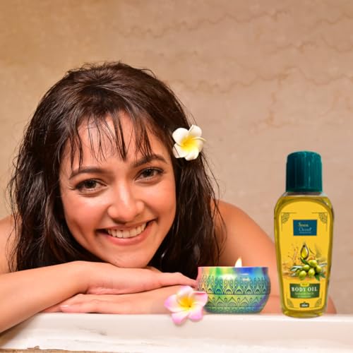 Image of Khukumoni Natural Body Oil | Nourishes & Moisturizes Skin | For Soft Smooth & Glowing Skin | Pack of 2 (200ml each)