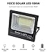 Luz Solar Exterior Mando a Distancia 100W, Foco Solar LED Luz Blanco...