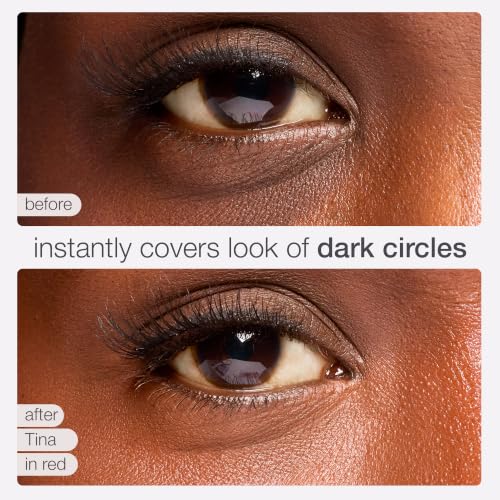 Image of tarte colored clay cc undereye corrector - Full-Coverage Concealer with Vegan Squalane & Caffeine for Dark Circles & Discoloration, Smooths, Cruelty-Free, full size, red