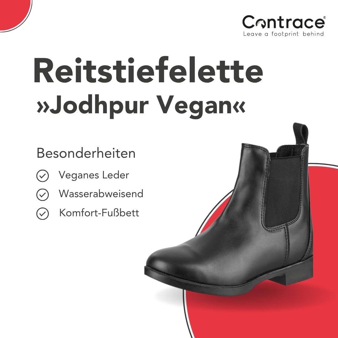 Reit-Stiefelette »Jodhpur Vegan« - Chelsea Boot - Veganer Reit-Schlupf-Schuh - Komfortinnensohle - Gummisohle - Mesh-Futter - Hautverträglich - Atmungsaktiv