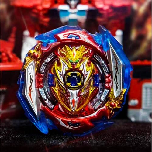 Desamvap Bey Brust Tops B-173 Kampfkreisel Infinite Achilles Metal Fusion DB Bey Layer Kreisel Right Spin Battle Kreisel Spielzeugset mit Starter und Griff, Geburtstag Kinder Spielzeug