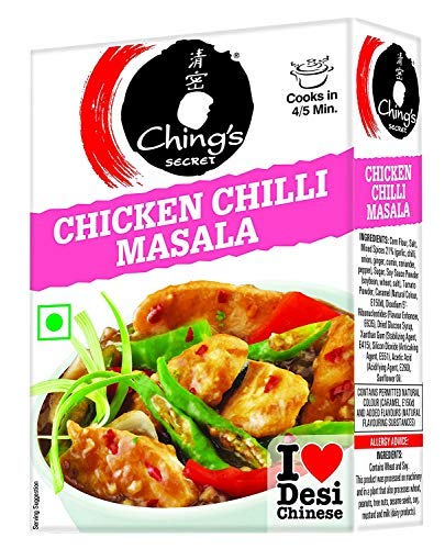Ching's Chicken Chilli Masala 50g -It Increase The Spicy Taste in Recipes and adds Aromatic Taste into Dishes Delicious to Taste