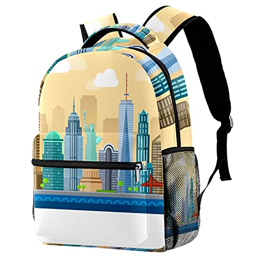 Sac à dos motif vache pour femme de grande capacité style décontracté coloris vert multicolore