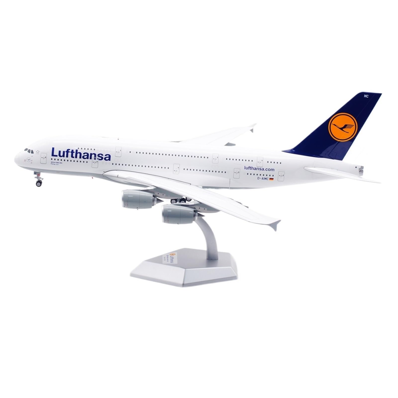 Réplica de modelos de aviones Airbus A380 de Lufthansa a escala 1:200 en aleación fundida 8