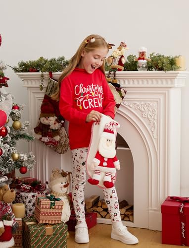 Image of PATPAT Girls 2 Piece Outfits Long Sleeve Hoodie and Leggings Clothing Set Outfits for Girls 4-12Y Fall /Winter Outfits