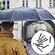 PACKOVE 11 Stk Regenschirmknochenabdeckung Zubehör Für Klappschirme Regenschirm Reparatur Teile Regenschirmknochenhüllen Für Faltschirme Schwanzperlen Aluminiumlegierung