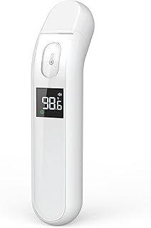 iHealth Digital Thermometer for Adults and Kids - Infrared Forehead Thermometer with Color Fever Indicator - Touchless, Fast, Accurate Results in 1 Second - Silent Mode, Easy-to-use for Home - PT2L