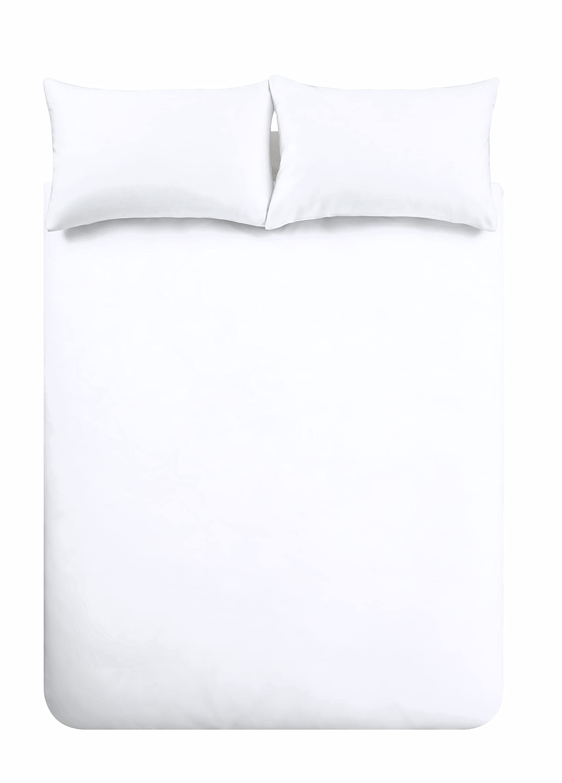 Bianca Plain Dyed White Zestaw Pościel 150 cm 100% Bawełna Percale