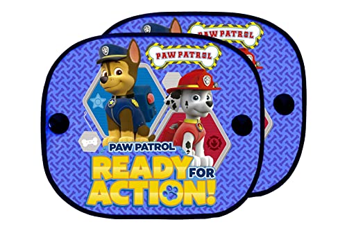Paw Patrol 2 Blue Side Curtains featuring Chase and Marshall. Protection from...