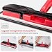 MEXERRIS Microfiber Mops for Hardwood Laminate Tile Floor Cleaning: Stainless Steel Handle - 4 Reusable Flat Mop Refills and 1 Dirt Removal Scrubber Included - Dry Dust Mop Commercial Home Use