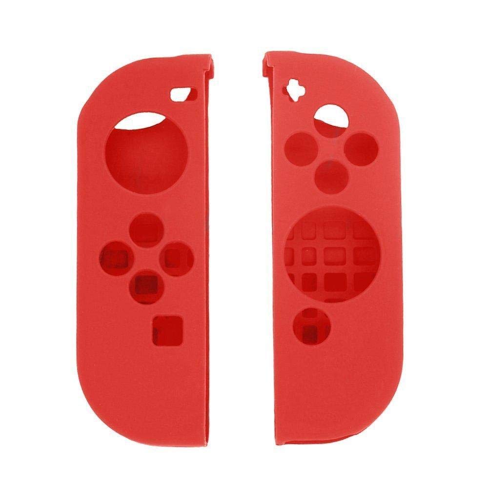 SKEIDO NX NS Switch Anti-Slip Soft Silicone Cover Case Skins for Nintendo Joy-Con Controller, Red