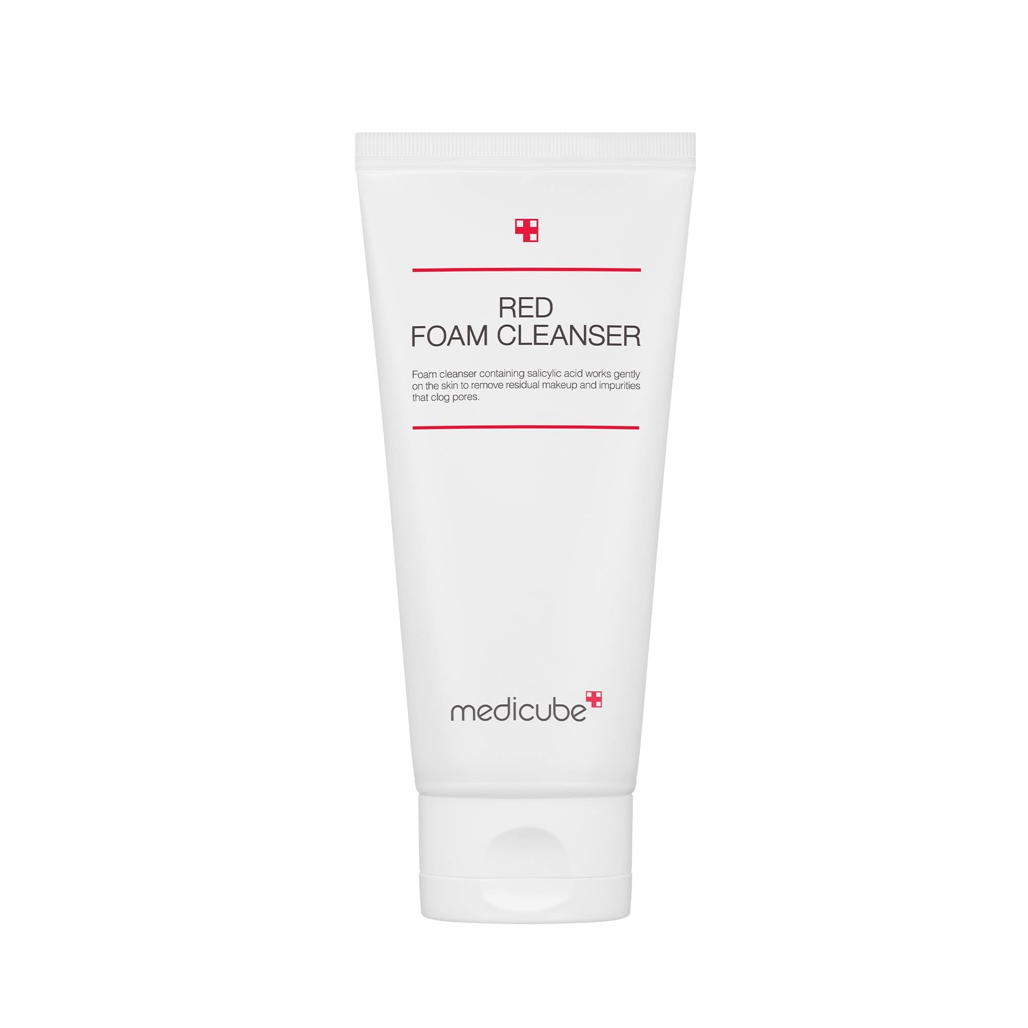 Medicube Red Foam Cleanser 230 ml – Limpia profundamente, elimina las impurezas y regula el sebo | Cuidado de la piel coreano