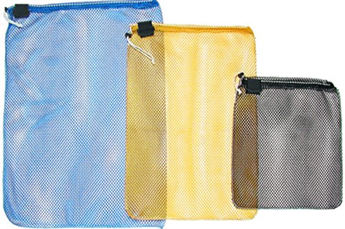 Innovative Large Heavy Duty Mesh Drawsting Bag w/D-Ring