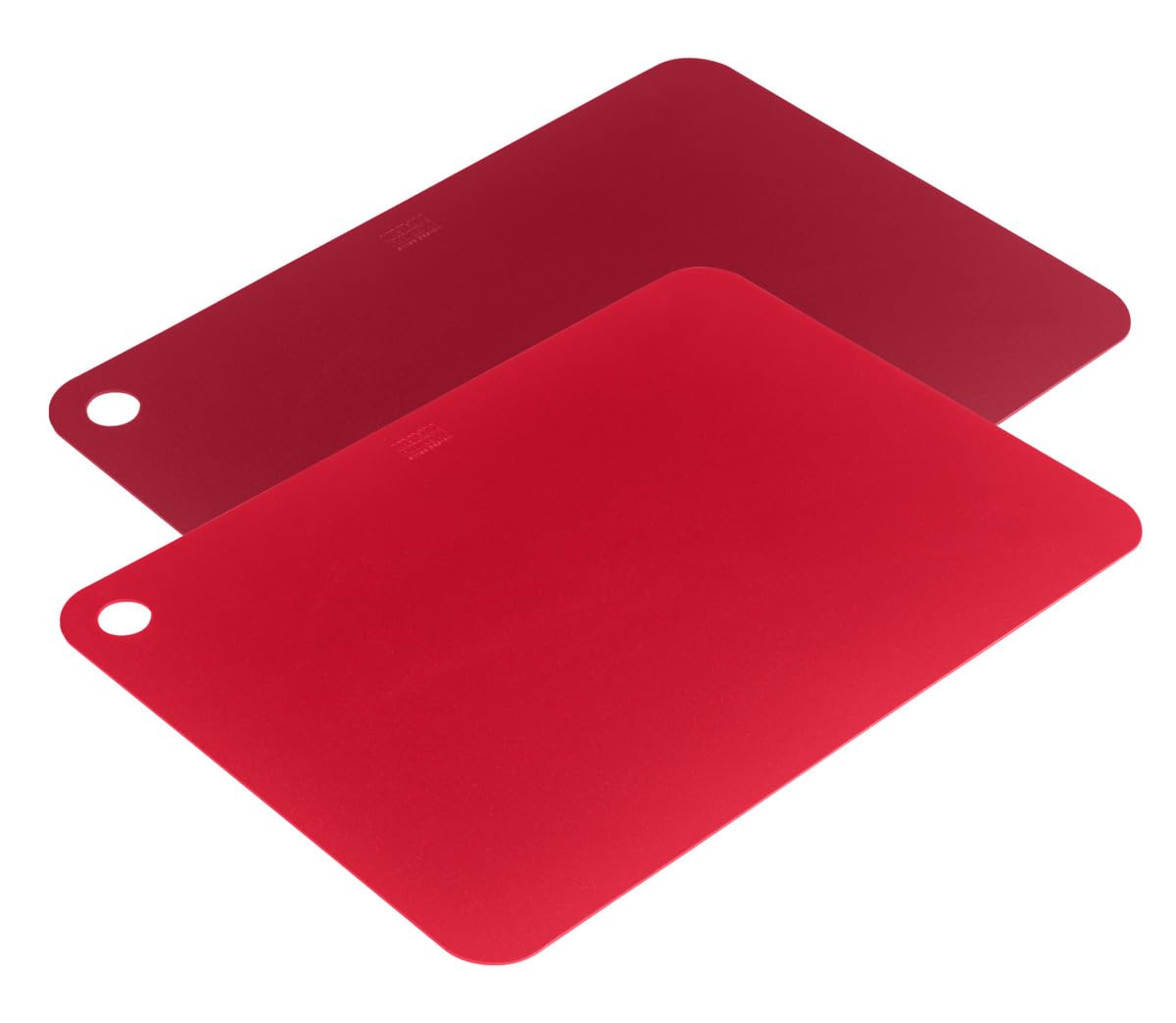 Kuhn Rikon Flexible Cutting Board Set 2pcs Red - Lightweight Non-Slip Cutting Mats with Corner Hanging Hole, Flexible Material for Easy Pouring, Dishwasher Safe Kitchen Set — image 1