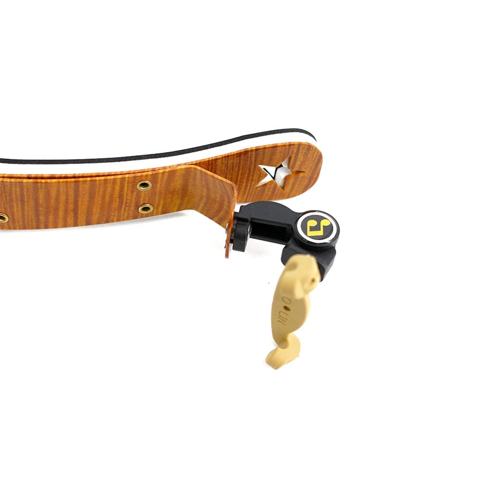 Accesorios para violín Reposapiés para violín Almohadilla para el hombro de aleación de aluminio Esponja engrosada Soporte de carga Arco grande Ancho y altura ajustables Reposapiés para violín (Color