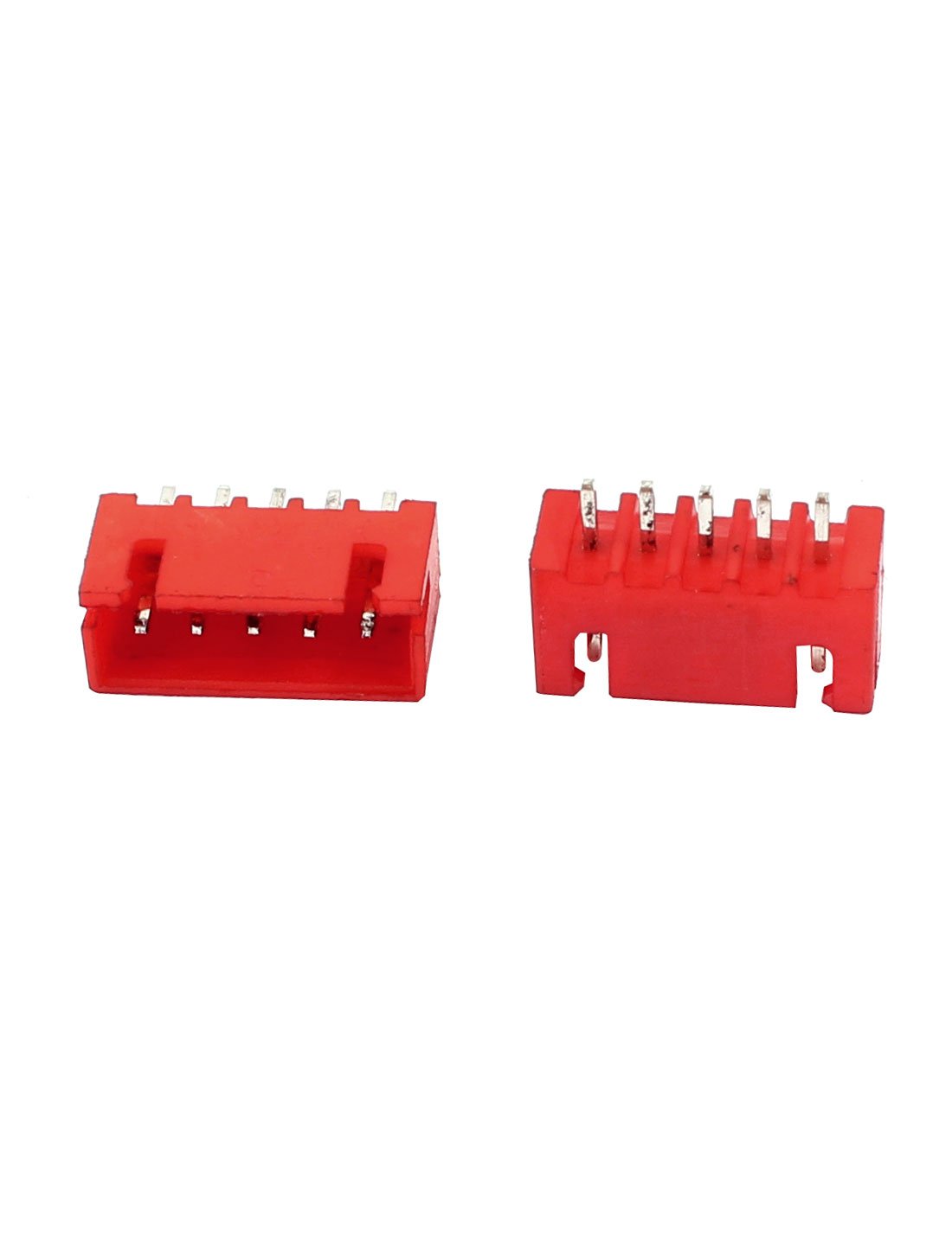 Aexit 50Pcs 2.54mm Audio & Video Accessories Pitch 5-pin Single Row DIP Female Pin Header Connectors & Adapters Strip Red