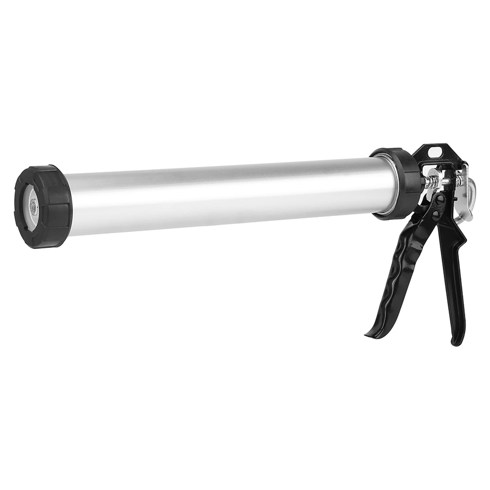 Pistola per Silicone 600 Ml con 10 Ugelli, Strumento di Sigillatura per Pistola in Silicone in Alluminio per Professionisti e Fai-da-te Pistola per Silicone per un Dosaggio