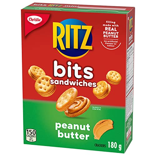 Ritz Bits Sandwiches Peanut Butter Crackers, 180G/6.3Oz (Pack Of 12) Shipped From Canada #TOP3