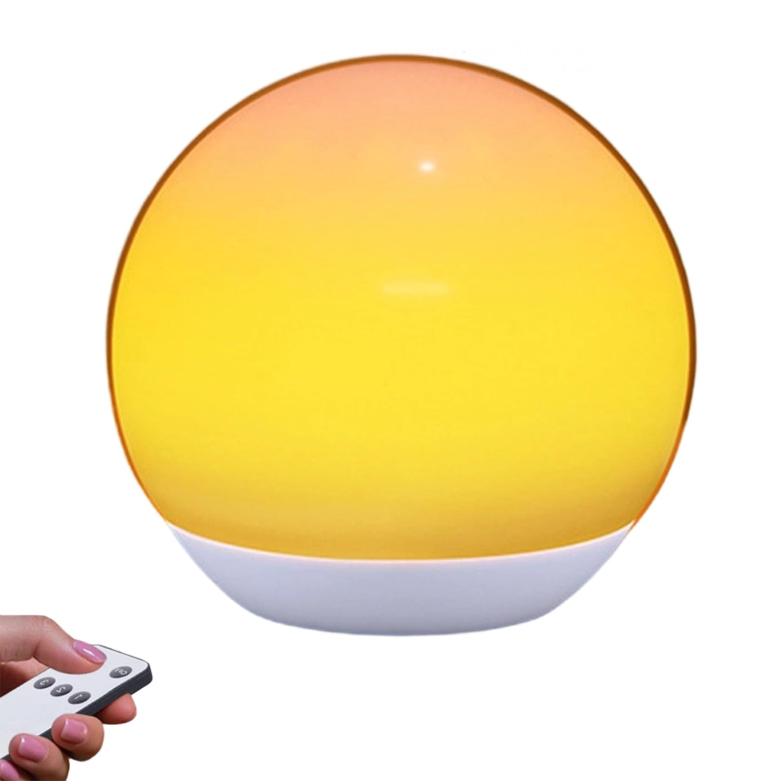 Kalttoy Dimmable Sunset Atmospheres Light Rechargeable LED 12 Bulbs 50lm Remote Control Compact Design for Camping Bedroom Sunset Ambiances Night Light