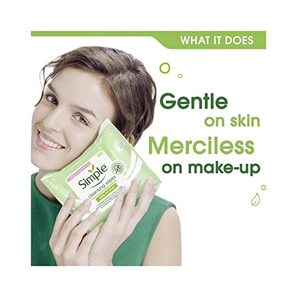Simple Sanft zu Haut reinigende Gesichtstücher Make-up-Entferner und entfernt Verunreinigungen, 25 Gesichtstücher (6 x… – Bild 7