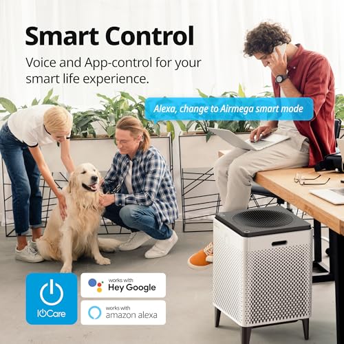 Image of Coway Airmega 400S App-Enabled Smart Air Purifier (Covers 1,560 sq. ft.), True HEPA Air Purifier with Smart Technology, Compatible with Amazon Alexa and Google Home, White (111012)