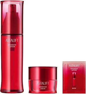 アスタリフト 【 化粧水 クリーム 】 アドバンスド ローション 化粧水 (約2ヶ月分 130ml) | アドバンスドクリーム (約1ヶ月分 30g) | 化粧水サンプル1包付