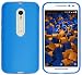 Produktbild mumbi Hülle kompatibel mit Motorola Moto G3 Handy Case Handyhülle, transparent blau