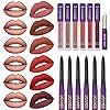 UCANBE-13pcs-Ladys-Night-Lipstick-Makeup-Set-6-Velvety-Matte-Liquid-Lipsticks-6-Matching-Smooth-Lip-Liner-1-Moisturizing-Lip-Gloss-Primer-Waterproof-Long-Lasting-Lip-Make-Up-Gift-Kit UCANBE 13pcs Lady's Night Lipstick Makeup Set, 6 Velvety Matte Liquid Lipsticks + 6 Matching Smooth Lipliner Pencil + 1 Moisturizing Lip Gloss Primer, Waterproof Long Lasting Lip Make Up Gift Kit