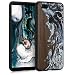 Produktbild kwmobile Schutzhülle kompatibel mit OnePlus 5T - TPU Bumper - Holz Farbbrush Weiß Schwarz Braun
