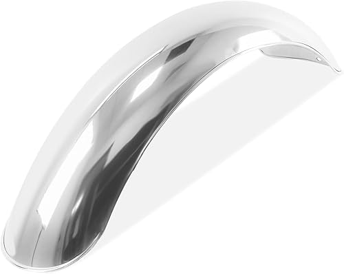 Miniatura 6 de DKMOTORK 0081 Guardabarros delantero trasero para motocicleta Chopper Bobber Honda Suzuki Kawasaki Yamaha Chrome